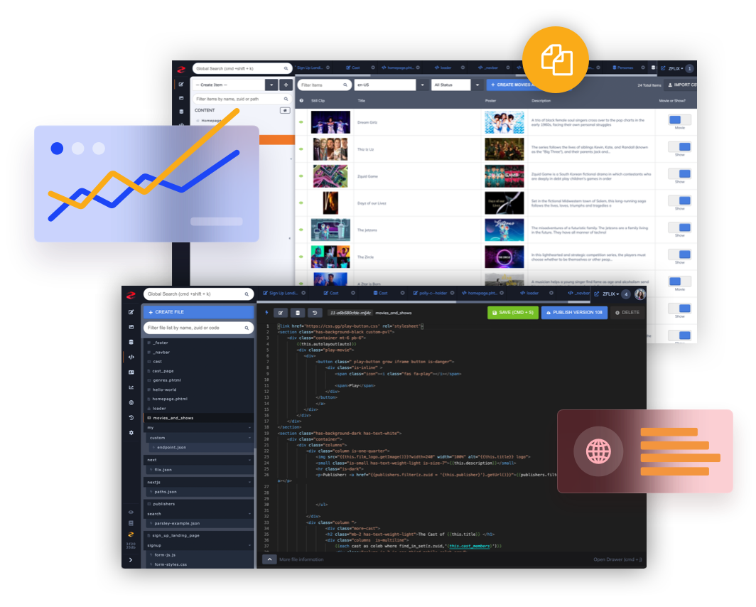 Zesty.io Interface Example